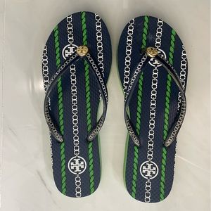 Tory Burch flip flops size 5